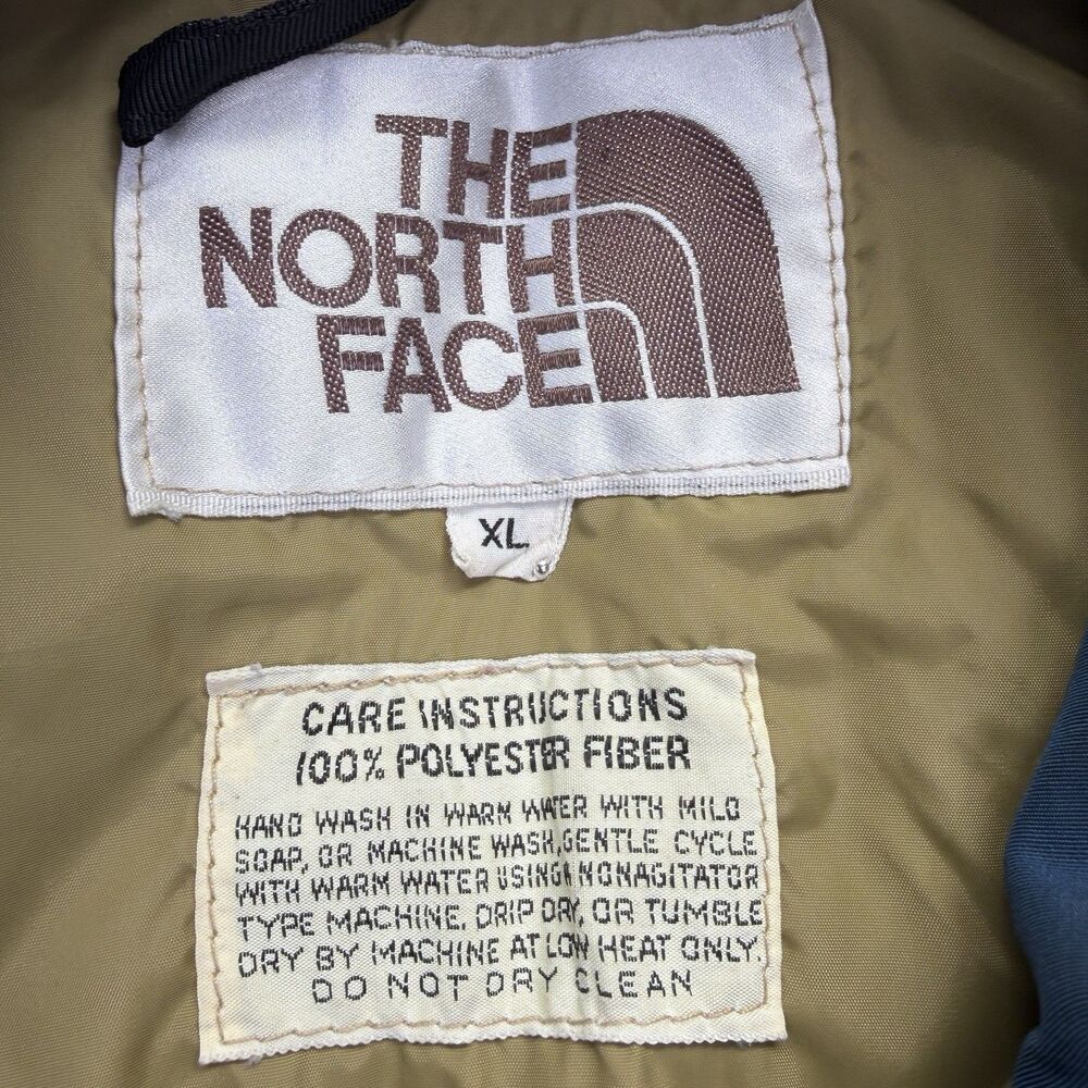 Vintage The North Face Brown Label ‎ Parka XL Blue Gorpcore Puffer Jacket USA